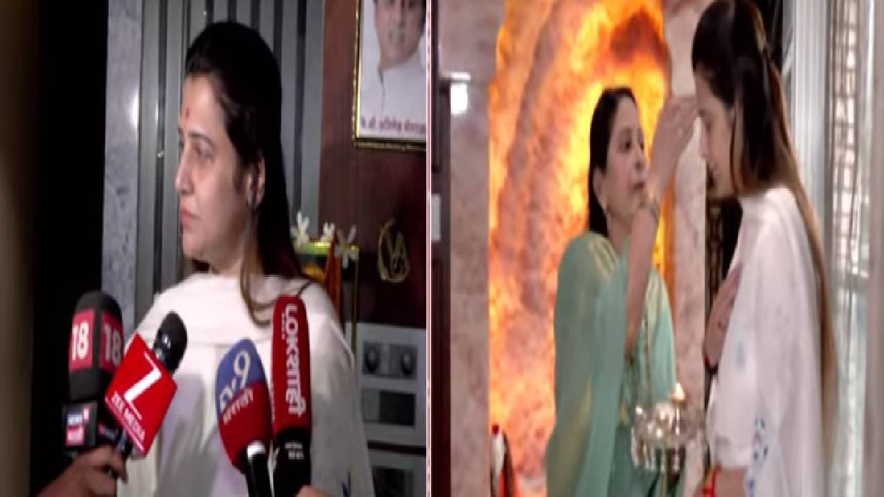 सासूबाईचा आशिर्वाद घेताना त्या भावुक झालेल्या. यावर तेजस्वी म्हणाल्या की, "त्या माझ्या आई आहेत. त्या जसं अभिषेकला मिस करतायत तसं मी ही मिस करतेय. अभिषेक नाहीय त्याची कमी जाणवतेय"