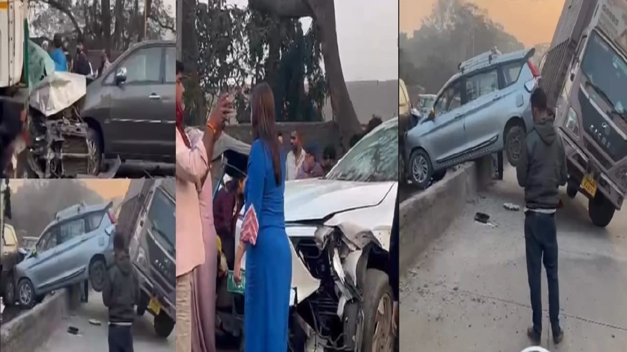 भयानक प्रसंग... तब्बल 14 वाहनं एकमेकांवर धडकली... व्हिडीओ शेअर करत अभिनेत्रीने सरकारला धरलं धारेवर भयानक प्रसंग... तब्बल 14 वाहनं एकमेकांवर धडकली... व्हिडीओ शेअर करत अभिनेत्रीने सरकारला धरलं धारेवर