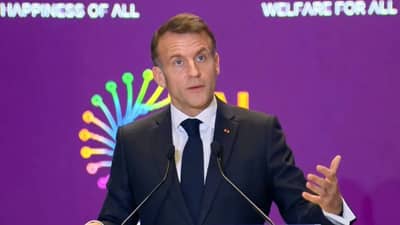 AI India Summit: फ्रान्स राष्ट्राध्यक्ष मॅक्रॉन यांनी केले भारताचे कौतुक, मुलांसाठी सोशल मीडियावर बंदीचे आवाहन