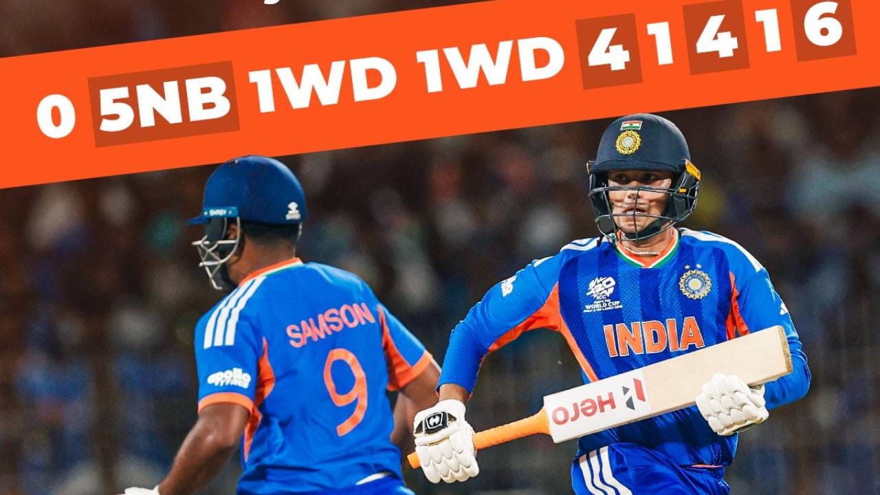 संजू सॅमसन आणि अभिषेक शर्मा या जोडीने 48 धावांची खेळी केली. या जोडीने 27वी धाव घेताच या स्पर्धेतील आपलाच विक्रम मोडला. यावरून भारतीय सलामीवीर कसे फेल गेले याचा अंदाज येत आहे. झिम्बाब्वेविरुद्धच्या महत्त्वाच्या सामन्यात सलामीवीर भारी पडले. (Photo- BCCI Twitter)