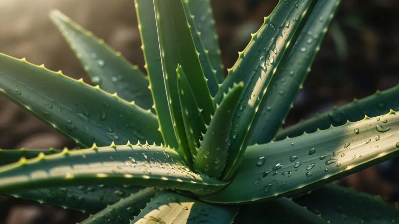चमकणारी त्वचा: जर तुम्हाला निस्तेज त्वचेचा त्रास होत असेल तर कोरफड हा सर्वोत्तम आहे. त्यात असलेले व्हिटॅमिन सी आणि व्हिटॅमिन ई त्वचेला मुक्त रॅडिकल्सच्या नुकसानापासून वाचवतात आणि नैसर्गिक चमक आणतात.