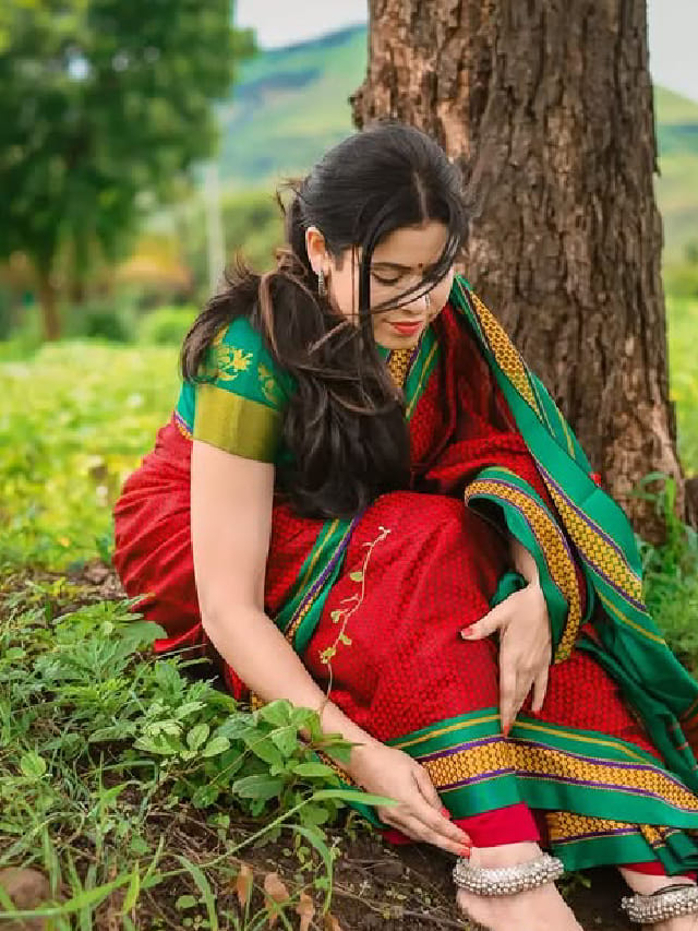 अस्सलं मराठमोळं सौंदर्य, या अभिनेत्रीच्या सौंदर्याने लावलं सर्वांना वेड