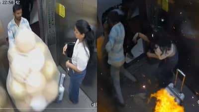 मुंबई हादरली! हायड्रोजन गॅसच्या फुग्यांच्या स्फोटात 3 जण भाजले, अंगावर काटा आणणारा Video समोर