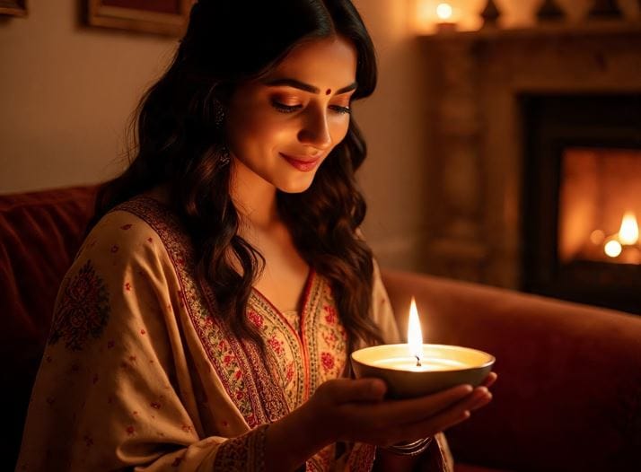 दिवा लावताना तुम्ही कोणते तुप किंवा तेल लावता यालाही वेगळे महत्त्व आहे. तुपाच्या मदतीने लावलेला दिवा हा वातावरण शुद्ध करतो, असे सांगितले जाते. त्यामुळे घरात शांतता नांदते. दिवा लावताना तो स्वच्छ असावा. (फोटो सौजन्य- मेटा एआय) 