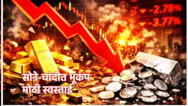 Gold-Silver Price Crash: बजेटपूर्वीच ग्राहकांना आनंदवार्ता...चांदी 27000 रुपयांनी आपटली, तर सोने झाले इतके स्वस्त
