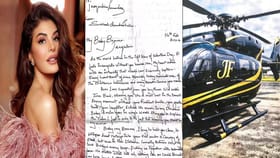 जॅकलीन फर्नांडिस हिला थेट तुरुंगातून हेलीकॉप्टर गिफ्ट.....