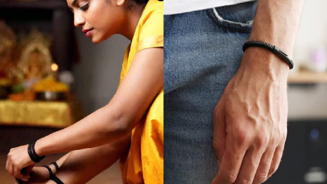 धार्मिक मान्यतेनुसार, काळा रंग नकारात्मक ऊर्जेला आकर्षित करतो. त्यामुळे काळा धागा शरीराभोवती एक प्रकारचे सुरक्षा कवच तयार करतो आणि नकारात्मक शक्ती शरीरावर परिणाम करू शकत नाहीत असे मानले जाते.