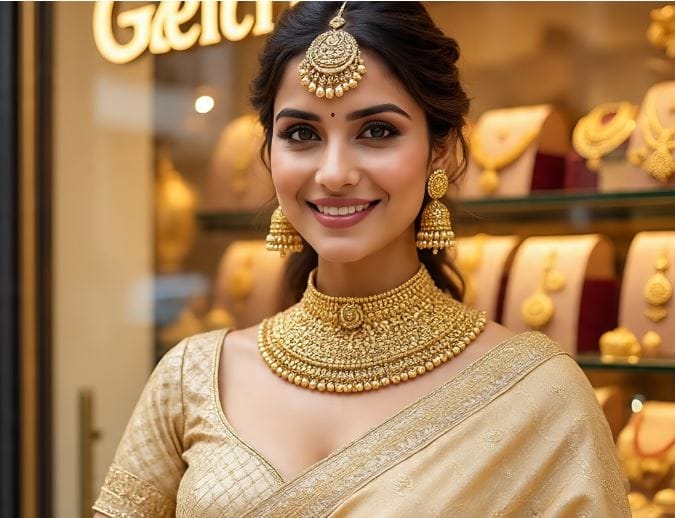 मंगळवारी एका दिवसात सोनं 7000 रुपयांनी वाढला. त्यामुळे सोनं 1,57,700  रुपये प्रति 10 ग्रॅमवरून 1,65,100 रुपये प्रति 10 ग्रॅम रुपयांपर्यंत पोहोचला आहे. सध्याची स्थिती पाहता भविष्यातही या दोन्ही मौल्यवान धातूंची किंमत वाढण्याची शक्यता आहे. (फोटो सौजन्य- मेटा एआय)