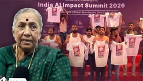 एआय समिटमध्ये निदर्शने, काँग्रेसच्या ज्येष्ठ नेत्याचा घरचा आहेर.