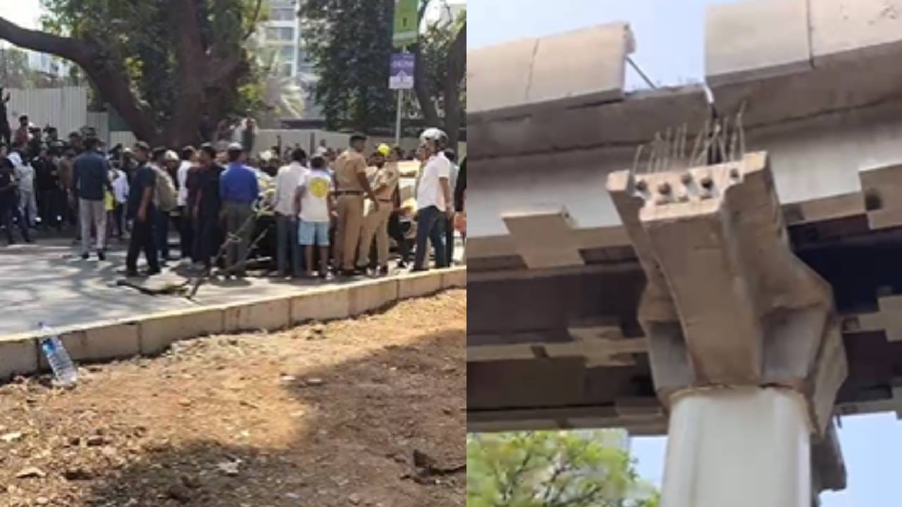 मुलुंडच्या फायर बिग्रेड जवळ ही घटना घडली. रस्त्यावर कोसळलेला स्लॅब हटवून त्याखाली अडकलेल्या लोकांना बाहेर काढण्याचे काम सुरु आहे. हा स्लॅब एका चार चाकी वाहनावर आणि रिक्षावर पडल्याचे समोर आले आहे.