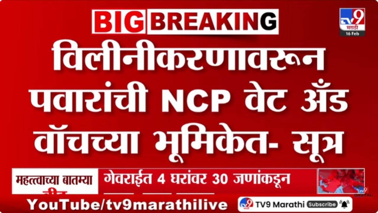 विलीनीकरणावरून पवारांची राष्ट्रवादी वेट अँड वॉचच्या भूमिकेत? विलीनीकरणावरून पवारांची राष्ट्रवादी वेट अँड वॉचच्या भूमिकेत?