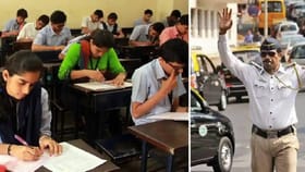 दहावी व बारावीच्या विद्यार्थ्यांच्या मदतीसाठी ट्रॅफिक पोलिस सरसावले