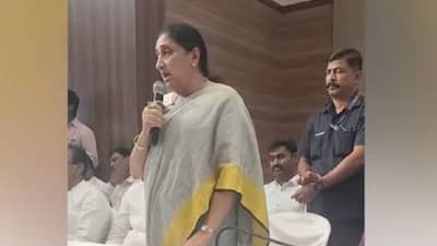 सुनेत्रा पवार यांचे पहिलेच भाषण, भावूक होत म्हणाल्या की...दादांचे स्वप्न पूर्ण..