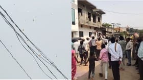 हनुमानाच्या मंदिराच्या कळसावरुन नोटांची बरसात, भाविकांची उडाली झुंबड.