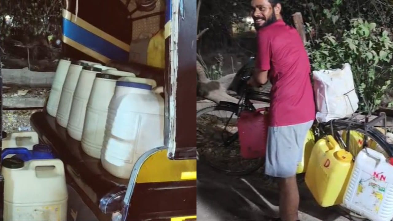 डोंबिवलीत भीषण पाणीटंचाई, दोनशे रुपयात रिक्षातून पाणी विक्री सुरु, स्मार्ट सिटी कागदावरच? डोंबिवलीत भीषण पाणीटंचाई, दोनशे रुपयात रिक्षातून पाणी विक्री सुरु, स्मार्ट सिटी कागदावरच?