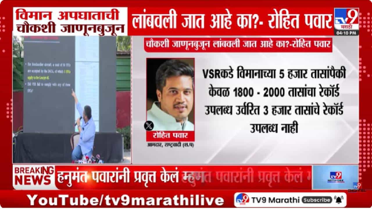 Rohit Pawar Tweet | अजित पवारांच्या विमान अपघातावर रोहित पवारांना नवी शंका, चौकशीबाबत...