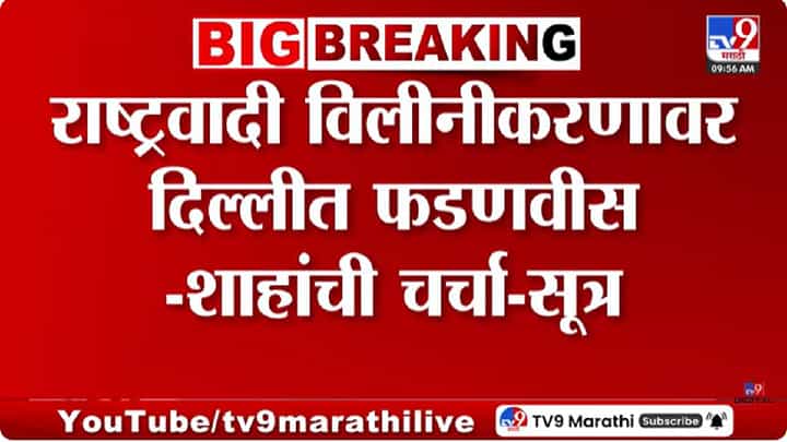 NCP Merger | दिल्लीमध्ये काय शिजतंय? राष्ट्रवादीच्या विलिनीकरणावर फडणवीस आणि अमित शाह यांची दिल्लीत बैठक NCP Merger | दिल्लीमध्ये काय शिजतंय? राष्ट्रवादीच्या विलिनीकरणावर फडणवीस आणि अमित शाह यांची दिल्लीत बैठक