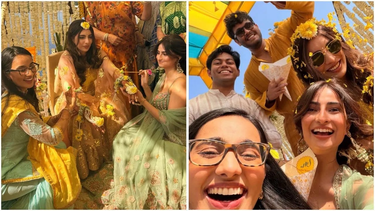 मैत्रिणीच्या हळदीसाठी  पलक हिने खास लूक केला आहे. फोटो पोस्ट करत पलक हिने कॅप्शनमध्ये, 'Yellow yellow my friend is a married fellow...' असं लिहिलं आहे. पलक हिनेच्या फोटोंवर अनेकांना लाईक्स आणि कमेंटचा वर्षाव केला आहे. 