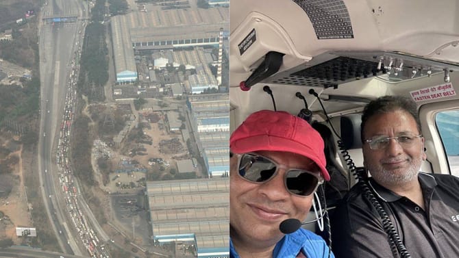 वाहतूक कोंडीचा प्रचंड त्रास, प्रसिद्ध उद्योजकाने थेट मुंबई पुणे..