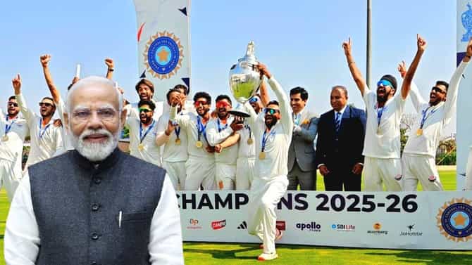 जम्मू काश्मीरने रणजी ट्रॉफीचं जेतेपद जिंकल्यानंतर पंतप्रधान नरेंद्र मोदींची खास पोस्ट, म्हणाले...