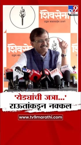 'येड्यांची जत्रा...' संजय राऊतांकडून नक्कल.