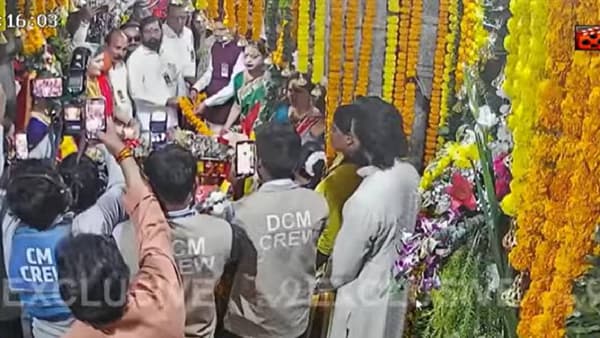 राज्यभरातून शिवरायांना मानाचा मुजरा, देवेंद्र फडणवीस, एकनाथ शिंदे आणि सुनेत्रा पवार शिवनेरीवर...