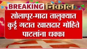 सोलापुरात माढा तालुक्यात कुर्डू गटात खासदार मोहिते पाटलांना धक्का.