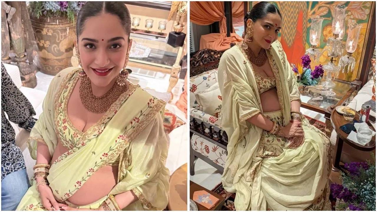 Sonam Kapoor Baby Shower Photos : बॉलिवूड अभिनेत्री सोनम कपूर आपल्या चित्रपटांसह पर्सनल लाइफमुळे सुद्धा चर्चेत असते. सध्या अभिनेत्री आपल्या आयुष्यातील सुंदर टप्प्यावर आहे. ती दुसऱ्यांदा आई होणार आहे. डोहाळे जेवणाच्या फोटोंमध्ये सोनम कपूर खूप सुंदर दिसत आहे. ती बेबी बंप फ्लॉनट करताना दिसतेय. 