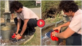 Video: कोट्यवधींची संपत्ती तरीही रस्त्यावर कपडे धुतोय हा अभिनेता.