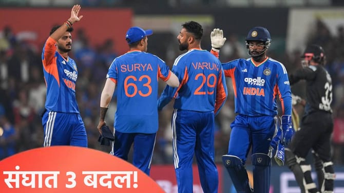 IND Vs NAM: टीम इंडियात 3 बदल! दोन खेळाडूंची चाचणी, तर एक जागा फिक्स