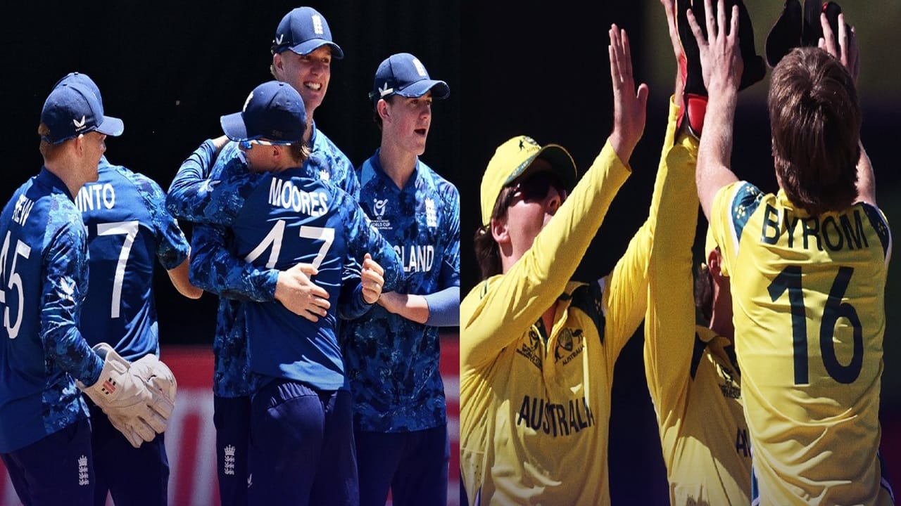 U19 AUS vs ENG : ऑस्ट्रेलिया विरुद्ध इंग्लंड तगडा सामना, फायनलमध्ये कोण पोहचणार? U19 AUS vs ENG : ऑस्ट्रेलिया विरुद्ध इंग्लंड तगडा सामना, फायनलमध्ये कोण पोहचणार?