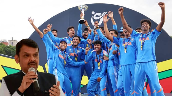 अंडर 19 वर्ल्डकप जिंकल्यानंतर मुख्यमंत्री फडणवीस यांनी दिल्या शुभेच्छा