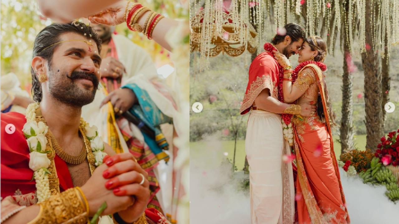 लग्नानंतर रश्मिका आणि विजयने इंस्टाग्रामवर पहिले लग्न फोटो शेअर केले. या फोटोंमध्ये दोघेही आनंदी आणि भावुक दिसत आहेत. रश्मिकाने कोडावा स्टाइलसाडी परिधान केली होती, जी तिच्या सासूने भेट दिली होती. 