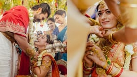 रश्मिकाला मंगळसूत्र घालताना घाबरत होता विजय; म्हणालेला....