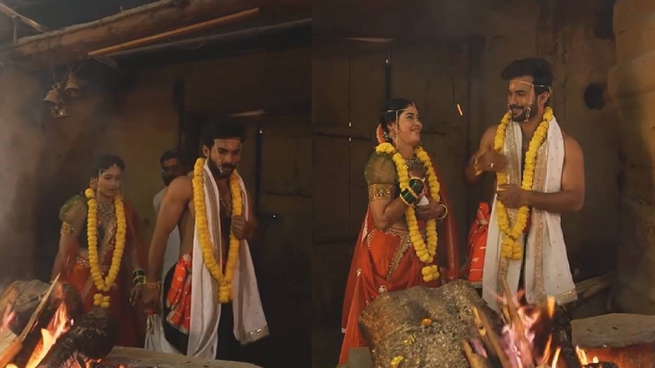 त्यानंतर आता त्रियुगीनारायण मंदिरातील विवाहसोहळ्याचा व्हिडीओ दोघांनी सोशल मीडियावर शेअर केला आहे. या व्हिडीओवर नेटकऱ्यांनी लाइक्स आणि कमेंट्सचा वर्षाव केला आहे. 
