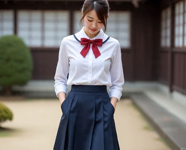 जपानमध्ये विद्यार्थिनींनी मिनी स्कर्ट परिधान करण्याची परंपरा ही 1990 च्या दशकातील ग्यारू संस्कृतीच्या उदयापासून सुरू झाली. त्या काळात जपानी पॉप स्टार नामी अमुरे याचा अनेक मुलींवर प्रभाव होता.