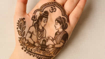 महाशिवरात्रीनिमित्त खास सिंपल मेहंदी, बघताच प्रत्येक महिला करेल कौतुक