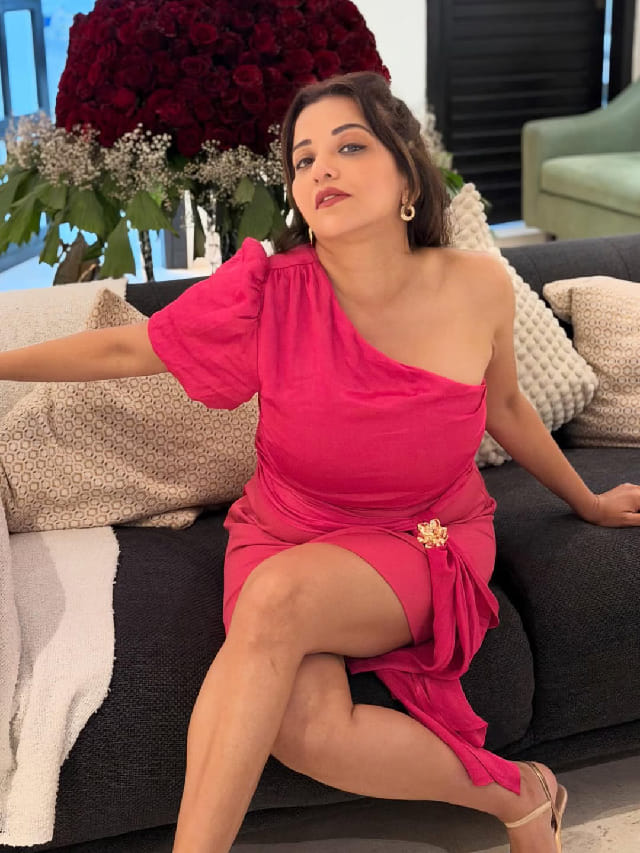 भोजपुरी अभिनेत्री मोनालिसाचा गुलाबी अंदाज, बोल्ड लुक चर्चेत