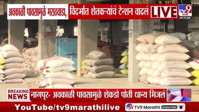 नागपुरात अवकाळी पावसाचा हाहाकार! कळमना मार्केटमध्ये धान्य भिजले, शेतकऱ्यांचे मोठे नुकसान