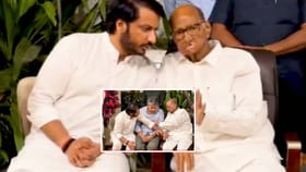 शरद पवारांची रोहित आणि पार्थ पवारांसोबत चर्चा, चर्चांना उधाण!.