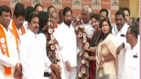 छत्रपती संभाजीनगरचे आमदार, नगरसेवक एकनाथ शिंदे यांच्या भेटीला.