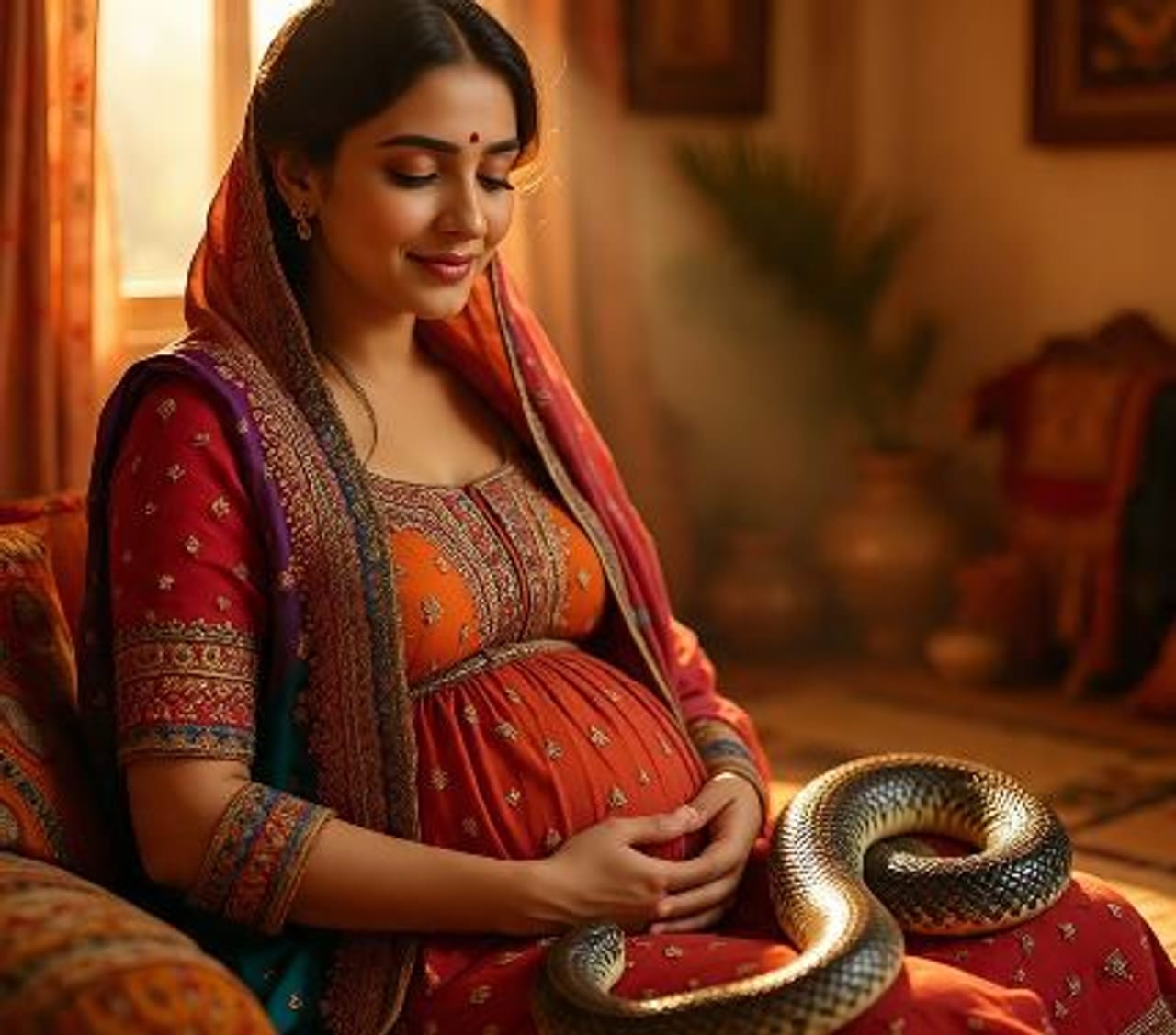 भारतीय समाज संस्कृतीत अनेक प्रथा, परंपरा आहे. या प्रथा परंपरा पाळताना अनेकजण अंधश्रद्धेच्याही बळी पडतात. गर्भवती महिलांबाबत तर समाजात अनेक गैरसमज आहेत. पोटात बाळ असणाऱ्या महिलांबाबत असाच एक मोठा दावा केला जातो. हा दावा किती खरा आणि किती खोटा आहे हे जाणून घेऊ या... (सांकेतिक फोटो, फोटो सौजन्य- मेटा एआय)