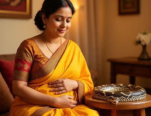 त्यामुळे गर्भवती महिलेला साप चावल्यास वेळ न दवडता संबंधित महिलेला अगोदर रुग्णालयात घेऊन जाणे गरजेचे आहे. महिलेला वेळेवर उपचार मिळाले तर तिचा जीव वाचू शकतो आणि तिच्या पोटातील बाळदेखील सुरक्षित राहू शकते. Disclaimer: वरच्या लेखातील माहिती ही प्राथमिक स्वरुपाची आहे. आम्ही या माहितीची पुष्टी करत नाही किंवा समर्थनही देत नाही. या लेखाच्या माध्यमातून अंधश्रद्धा पसरवण्याचा आमचा उद्देश नाही. वरच्या लेखात दिलेल्या माहितीवरून कोणताही निर्णय घेण्याआधी त्या-त्या क्षेत्रातील तज्ज्ञांचा सल्ला आवश्य घ्या. (सांकेतिक फोटो, फोटो सौजन्य- मेटा एआय)