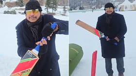 कौशिक मौलिक यांनी अनुभवला बर्फावर खेळण्याचा थरार, पाहा व्हीडिओ.