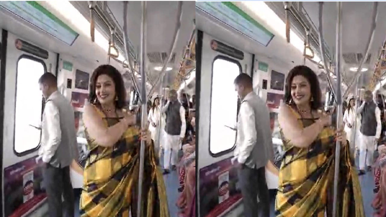 मराठमोळ्या अभिनेत्री वर्षा उसगांवकर यांच्या चाहत्यांची संख्या आज देखील फार मोठी आहे. आज सोशल मीडियामुळे सेलिब्रिटींच्या रोजच्या आयुष्याबद्दल कळतं. पण अनेक चाहत्यांना तर वर्षा उसगांवकर  मेट्रोमध्ये दिसल्या.  