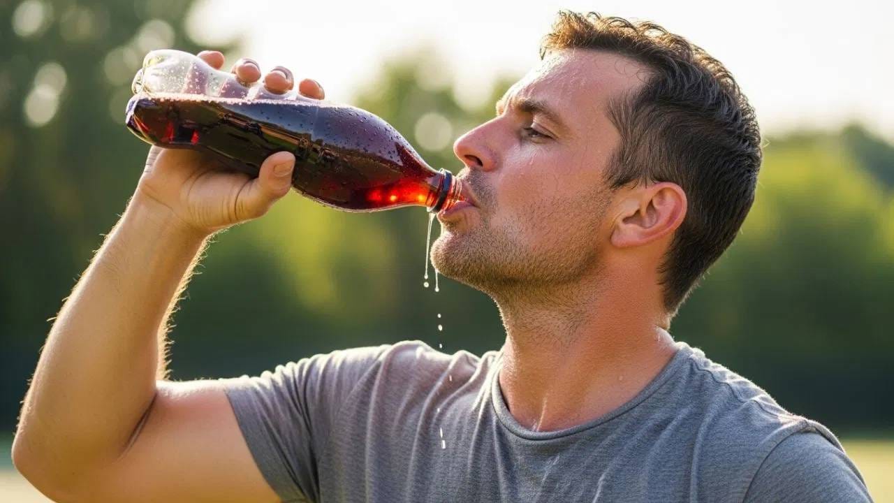 उन्हाळ्याची गरमी जसजशी वाढते, तसतशी आपल्याला जास्त तहान लागते. बऱ्याच लोकांना थंडगार पाणी प्यायला हवं असतं. (Photo Credit - Whisk AI)