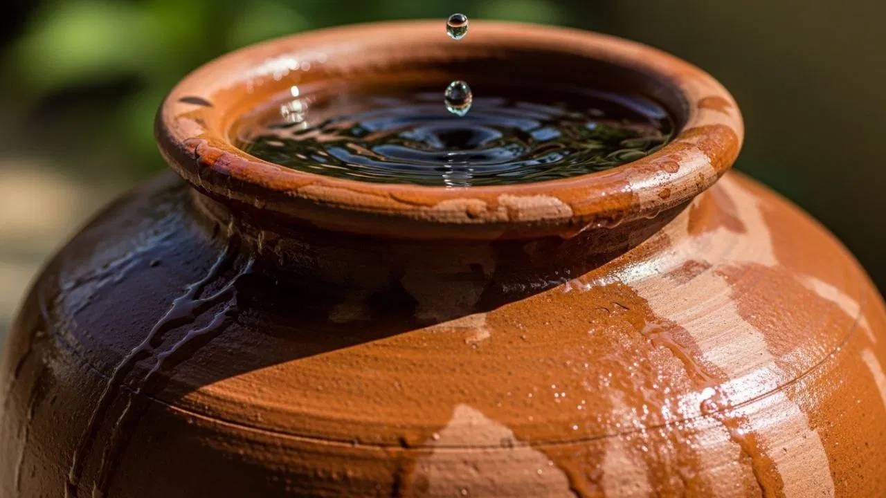 आपण कितीही ज्यूस, शेक किंवा कोल्ड ड्रिंक्स प्यायलो, तरी खरी तहान ही पाण्यानेच भागते. मात्र, फ्रिजमधील जास्त थंड पाणी हे लहान मुलांपासून ते प्रौढांपर्यंत सर्वांच्या घशासाठी हानिकारक ठरू शकते. (Photo Credit - Whisk AI)