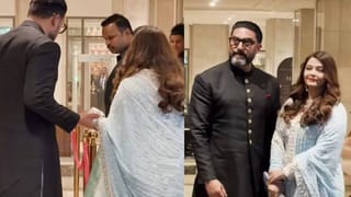 लग्न अर्जुन तेंडुलकरचं पण चर्चा मात्र अभिषेक-ऐश्वर्याचीच; जोडीवर खिळल्या सर्वांच्या नजरा