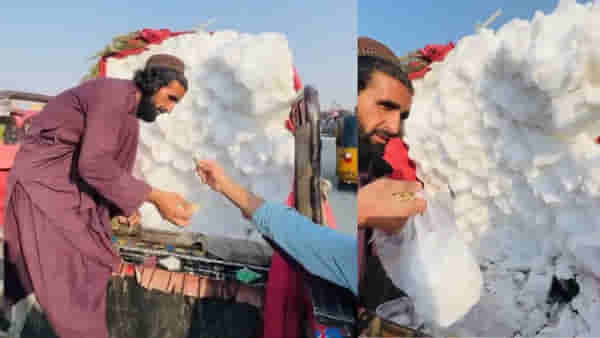 आरे बापरे! या ठिकाणी चक्क विकला जातोय बर्फ, प्रत्येक नागरिक घेण्यासाठी करतोय गर्दी, नेमकं कारण काय?