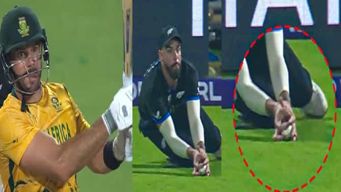 SA vs NZ : खुल्लम खुल्ला चिटींग;कॅप्टन मार्करम चुकीच्या निर्णयाचा बळी! OUT की Not Out?